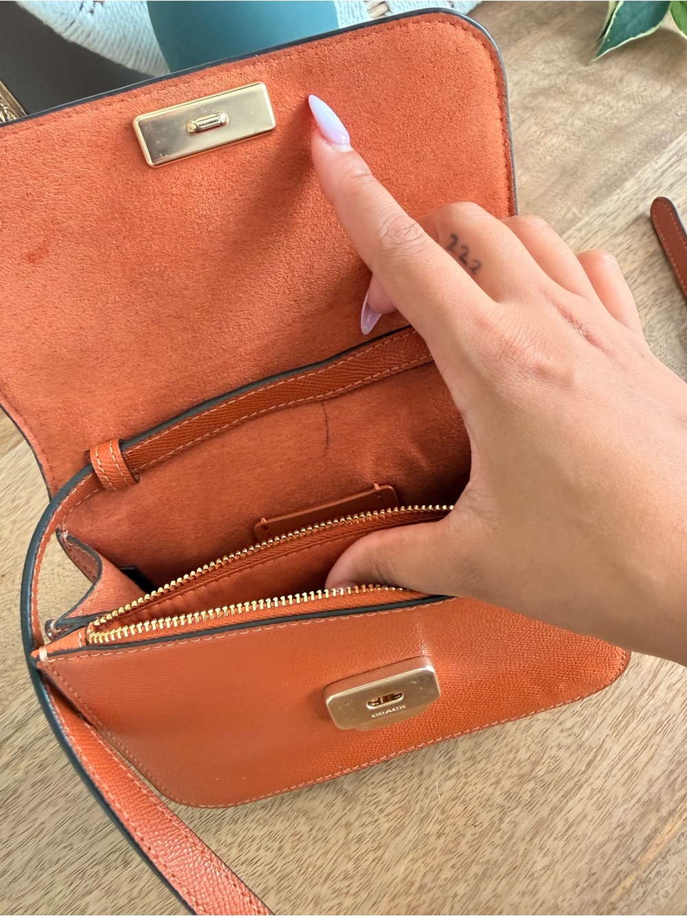 Coach Crossbody Bag in Orange - Picture 5 of 6